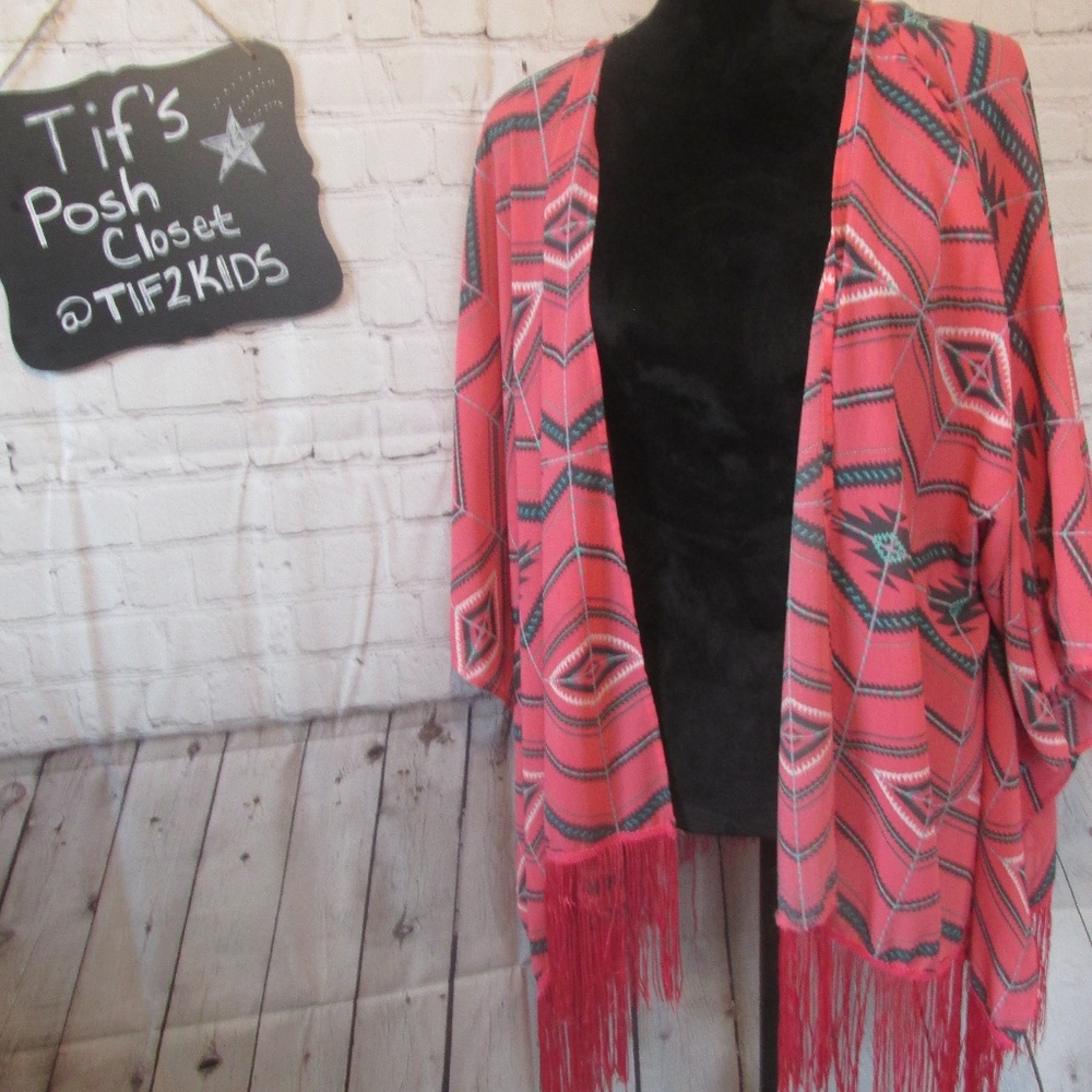 Xhilaration Kimono Beach Coverup Sz Lg/XL E30